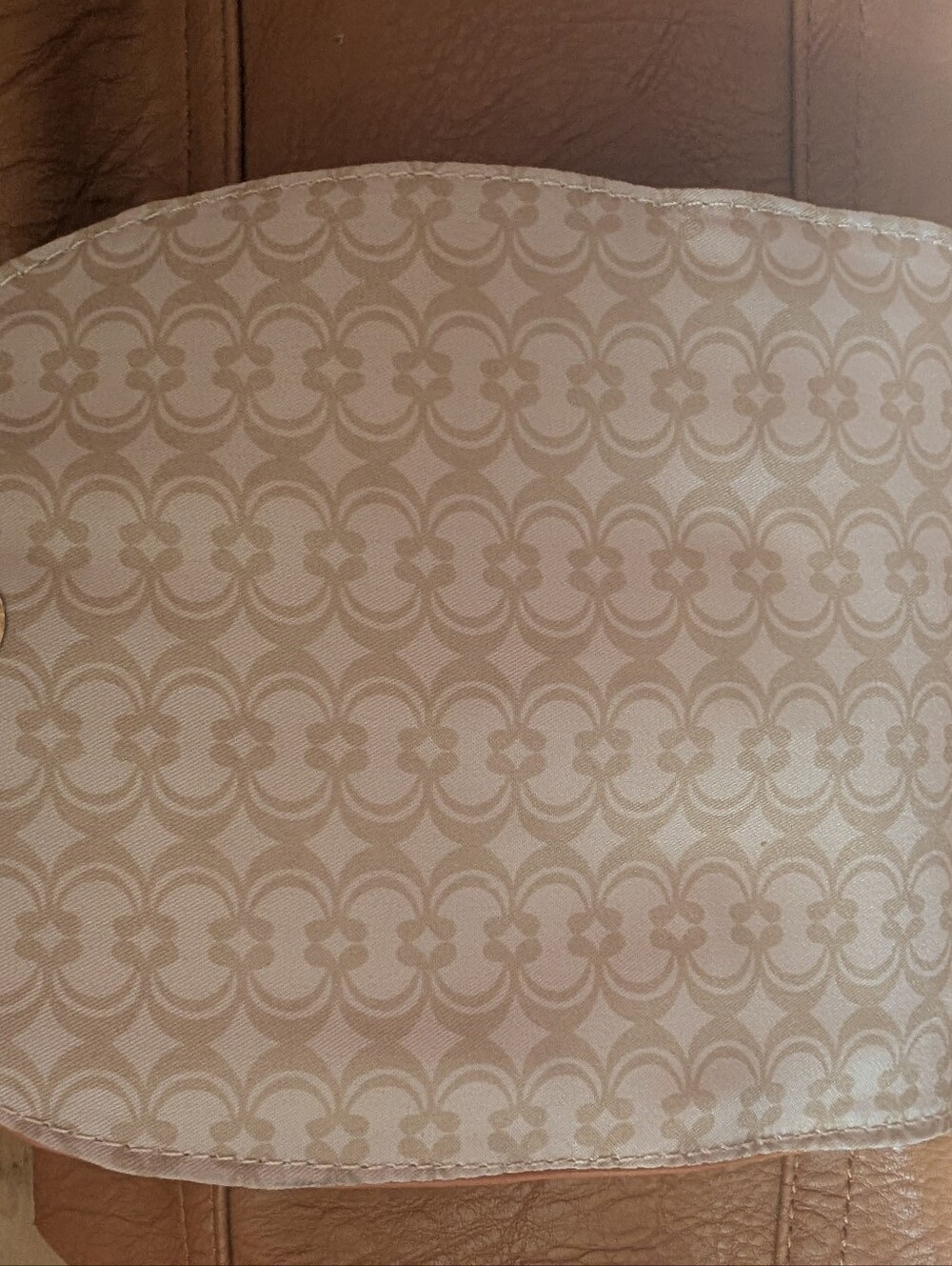 Classic Tan Crossbody Bag with Buckle Detail - Picture 7 of 11